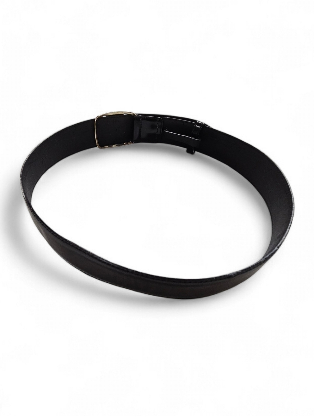 Salvatore Ferragamo Vera Leather Belt In Black Leather With Silver Buckle Sz 75 - Picture 4 of 9